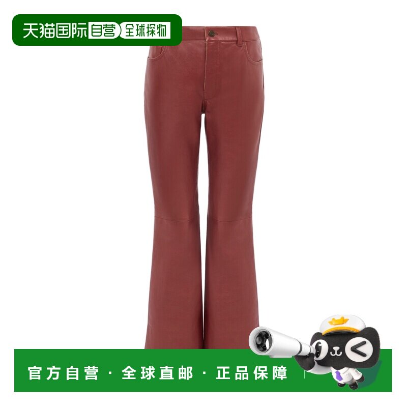 香港直邮CHLOÉ 女士休闲裤 CH26SCP01200608 SS2026 红色 腰带袢