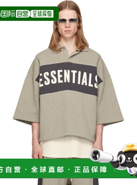 香港直邮essentials fear of god 男士 灰色 Panelled Crop Polo