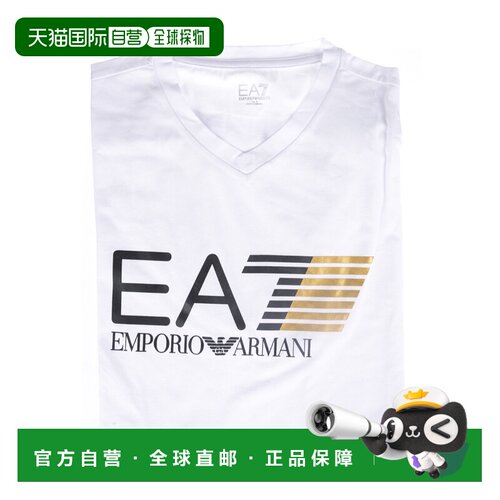 1h可退 香港直邮EA7 EMPORIO ARMANI 男士T恤 3ZPT63PJ03ZWHITE