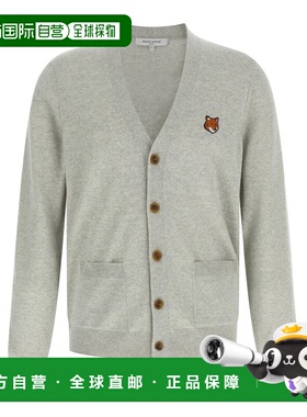 1h可退 香港直邮MAISON KITSUNE 男士 狐狸頭常規開襟衫 PM00501K