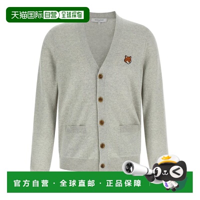1h可退 香港直邮MAISON KITSUNE 男士 狐狸頭常規開襟衫 PM00501K
