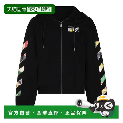香港直邮off-white 男士 黑色棉质运动衫 OMBE02EF26FLE001001