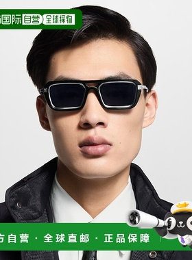 自营1h可退 欧洲直邮LV路易威登 Legacy系列男士黑色醋酸纤维方形