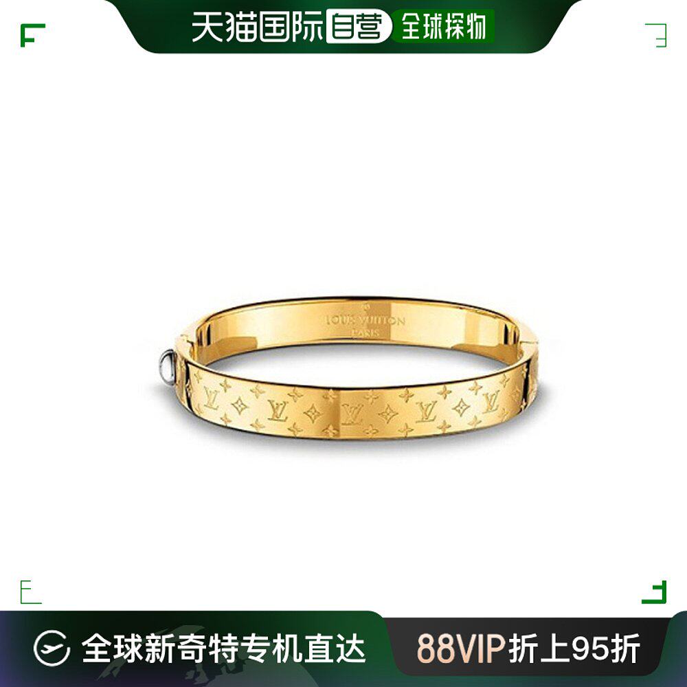 自营|louis vuitton路易威登女士手镯金色镀金黄铜饰有logo