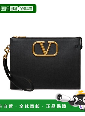香港直邮Valentino VLOGO 标志性手拿包 YP0P09LMG斜挎包单肩包