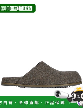 香港直邮Rick Owens 圆头拖鞋 RU02E1809WRU
