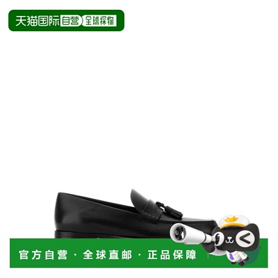 香港直邮The Row 男士 NOVUS 黑色皮质乐福鞋 F2113L58一脚蹬