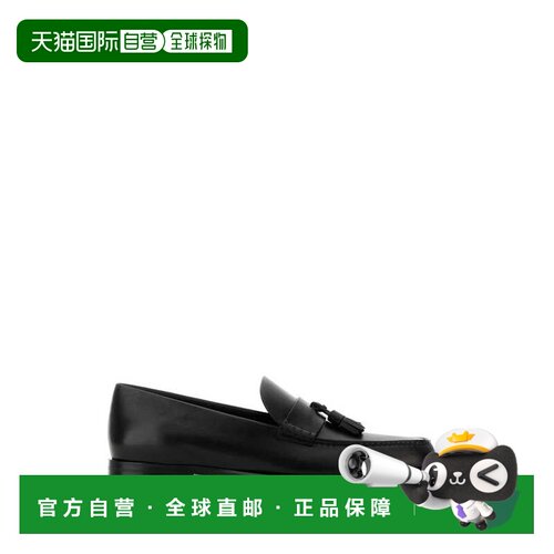 香港直邮The Row 男士 NOVUS 黑色皮质乐福鞋 F2113L58一脚蹬