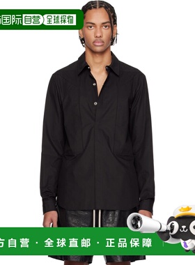香港直邮rick owens 瑞克 欧文斯 男士 黑色 Temple Fogpocket 衬