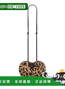 香港直邮Alaia 女士 Le Coeur 豹纹小马毛包包  舒适时尚