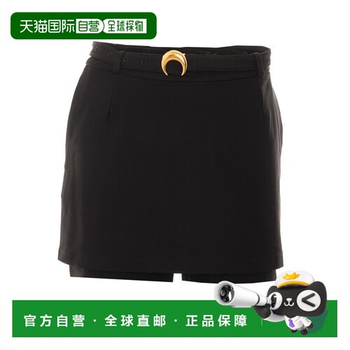 1h可退 香港直邮MARINE SERRE 女士半身裙 WSK131ACWOV0091BK99 S