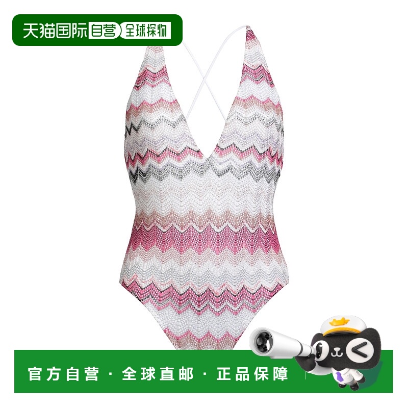 香港直邮MISSONI 米索尼 女士 One-piece 泳衣 white白色 舒适时