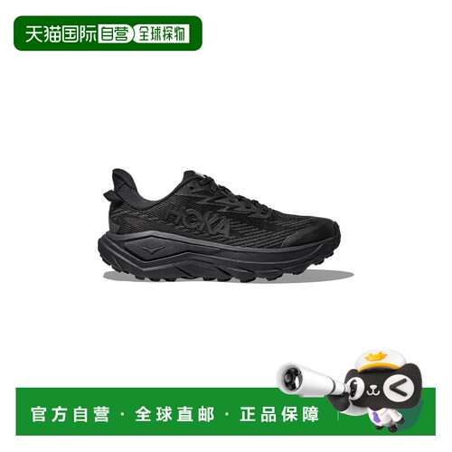 自营欧洲直邮Hoka Challenger 8 GTX女士黑色/碳黑色网眼越野跑鞋