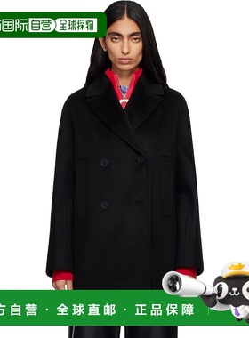 1h可退 香港直邮MaxMara 麦斯玛拉 女士 黑色 Sherree 大衣 25260