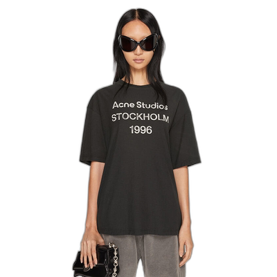 欧洲直邮acne studios 徽标 T 恤 - 宽松短袖