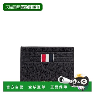 香港直邮Thom Browne 汤姆 布朗 男士 Man's Black Leather Card