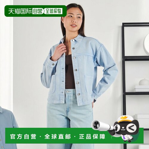 欧洲直邮JDY衣服女牛仔外套蓝色JDYNOMA L/S SHACKET