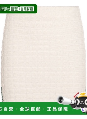 1h可退 香港直邮Casablanca 女士 白色棉质半身裙 WPF25KW103401