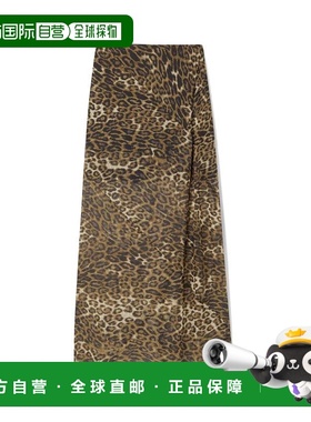 香港直邮NILI LOTAN 女士 长款半身裙 BROWN 棕色时尚舒适包臀裙