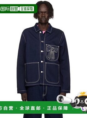 香港直邮Acne Studios 艾克妮 男士 蓝色刺绣牛仔夹克 C90204男装