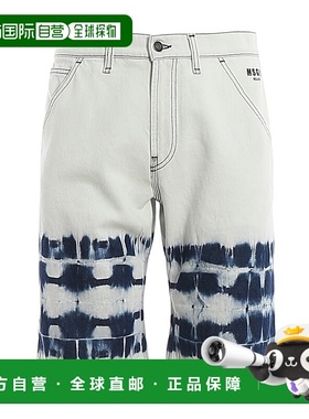 香港直邮MSGM 抽象印花牛仔短裤 2840MB44L207065