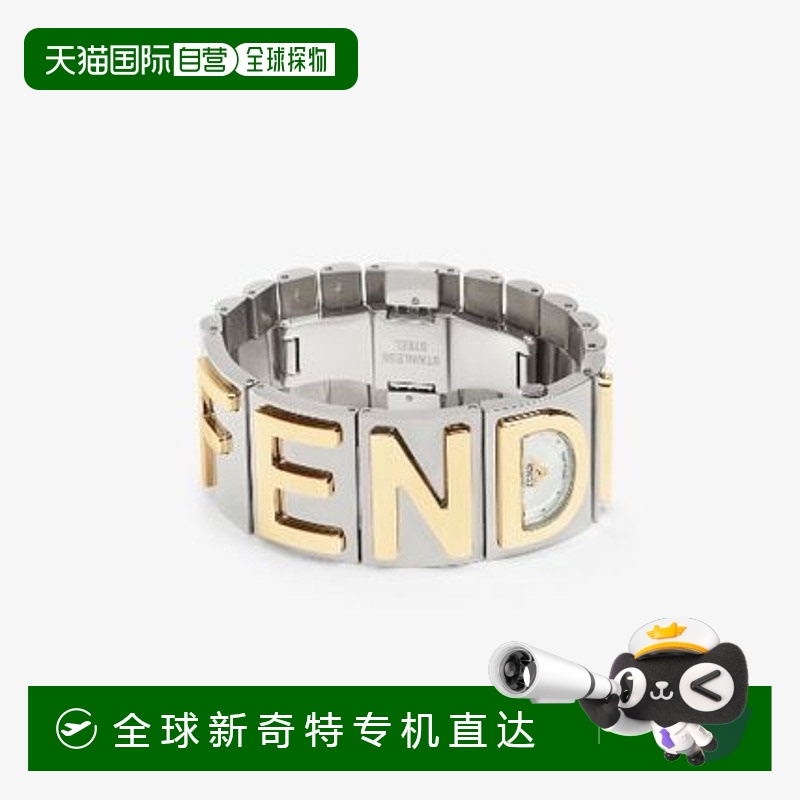 欧洲直邮FENDI(芬迪) FF FENDI腕表方形金色