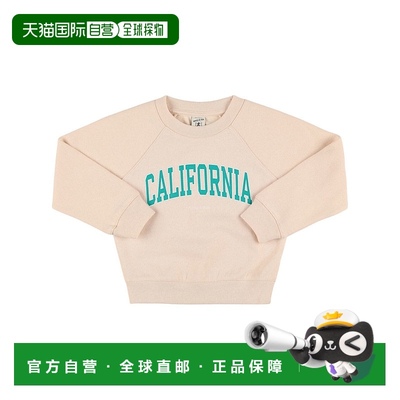 1h可退 香港直邮SPORTY & RICH 女童 California印花圆领卫衣童装