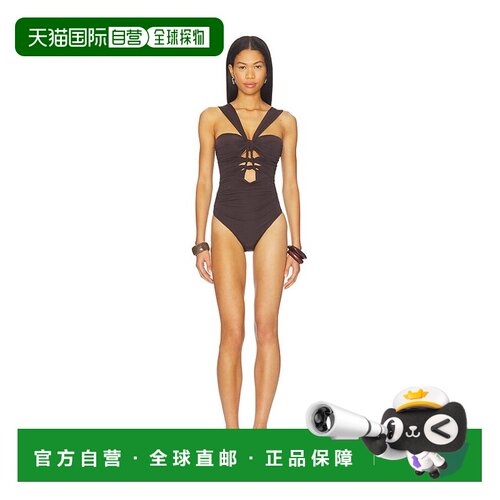 1h可退 香港直邮ZIMMERMANN 女士 Daylight 打结连身泳衣 5579WRS