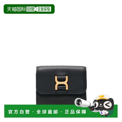 香港直邮CHLOÉ 女士钱包 C23AP099I31001 SS2024 黑色 徽标钱包