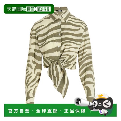 香港直邮BALMAIN 女士衬衫 AF1HU105VC81GLU SS2023支付后1h可退