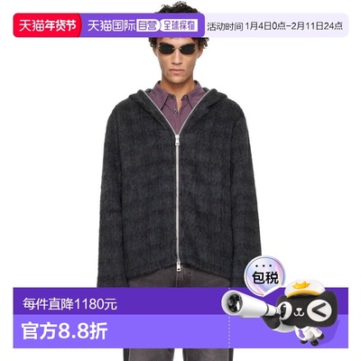 1h可退 香港直邮Our Legacy 男士 灰色 Full Zip 连帽衫 M2266FF