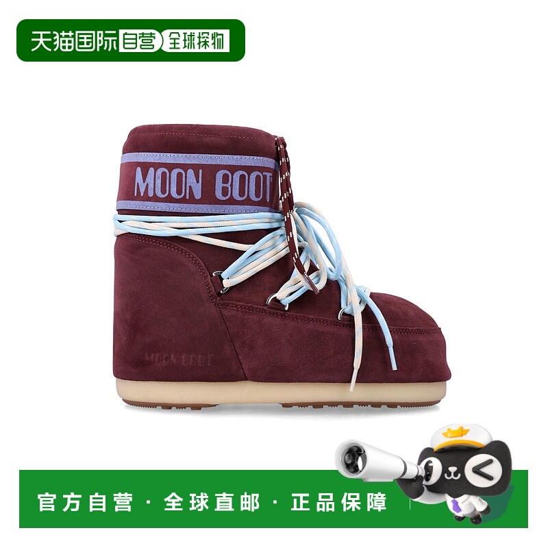 1h可退 香港直邮Moon Boot 月亮靴 女士 Icon 低帮绒面革短靴 80D