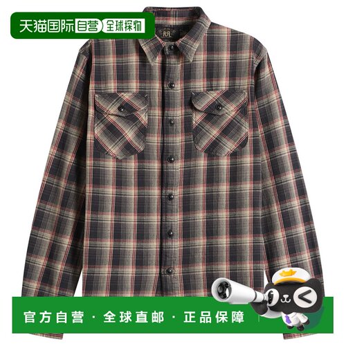 香港直邮ralph lauren rrl 拉夫 劳伦RRL 男士 RRL 碧玉格纹衬衫