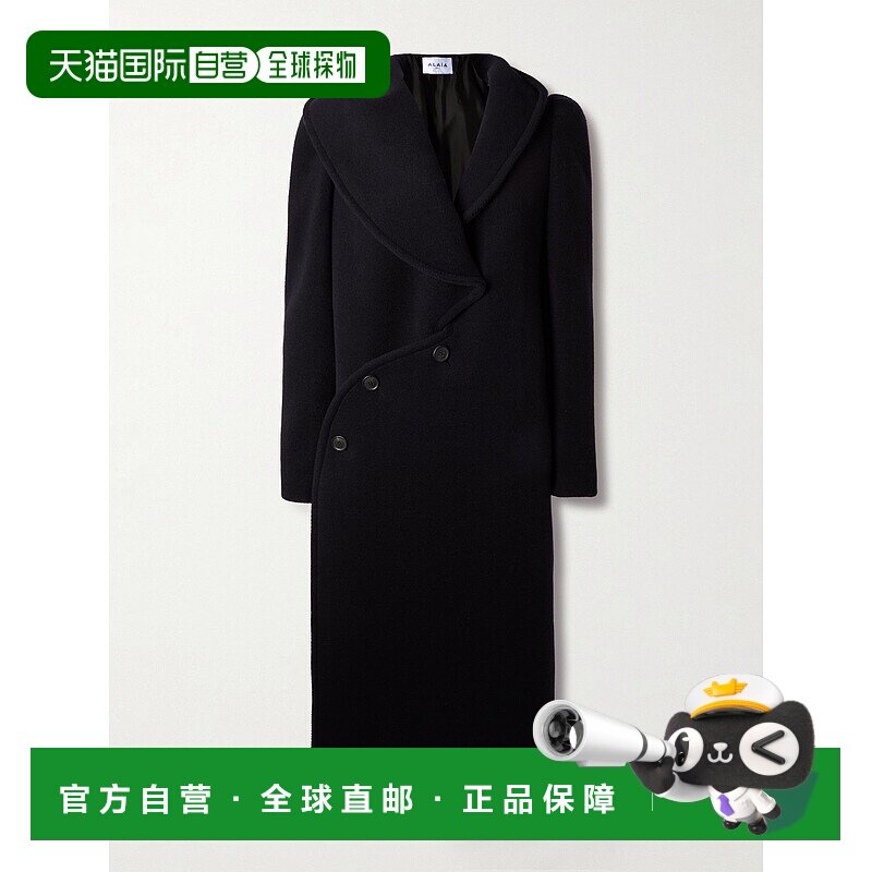 香港直邮Alaia 女士 连帽羊毛大衣 AA9M1101T522B541MARINE西装