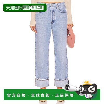 1h可退 香港直邮AGOLDE 女士 Fran Slung 低腰舒适直筒牛仔裤 A91