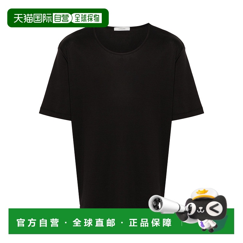 1h可退 香港直邮Lemaire 男士 短袖T恤 TO1109LJ1016 black黑色