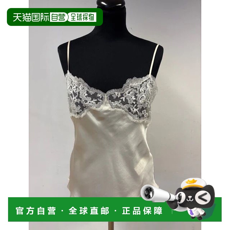 香港直邮Chloe 蔻依 女士 蕾丝花边真丝上衣 CH25WHT20008背心