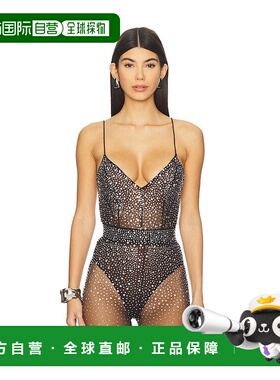 香港直邮ALEX PERRY 女士 水晶网纱连体衣 BY057FW25性感吊带