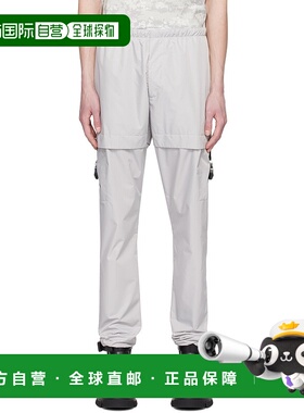 1h可退 香港直邮Givenchy 纪梵希 男士 灰色插扣工装裤 BM515T13Y
