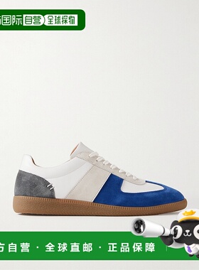 香港直邮Mr P. 男士 Ansel 拼色绒面革皮质运动鞋 MPF2420361:MA7