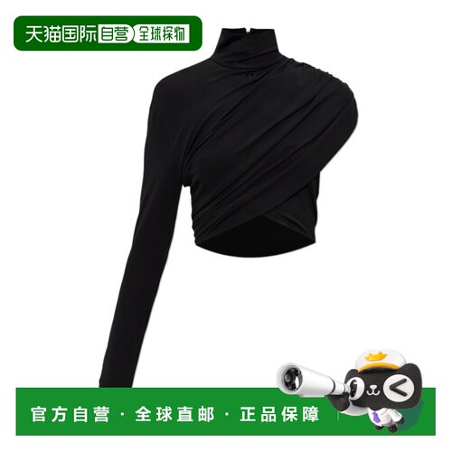 1h可退 香港直邮COURREGES 女士运动背心 226JTO534JS0145BLACK S