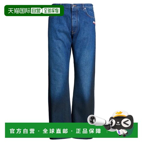 1h可退 香港直邮off-white 男士 直筒裤 blue蓝色 舒适时尚
