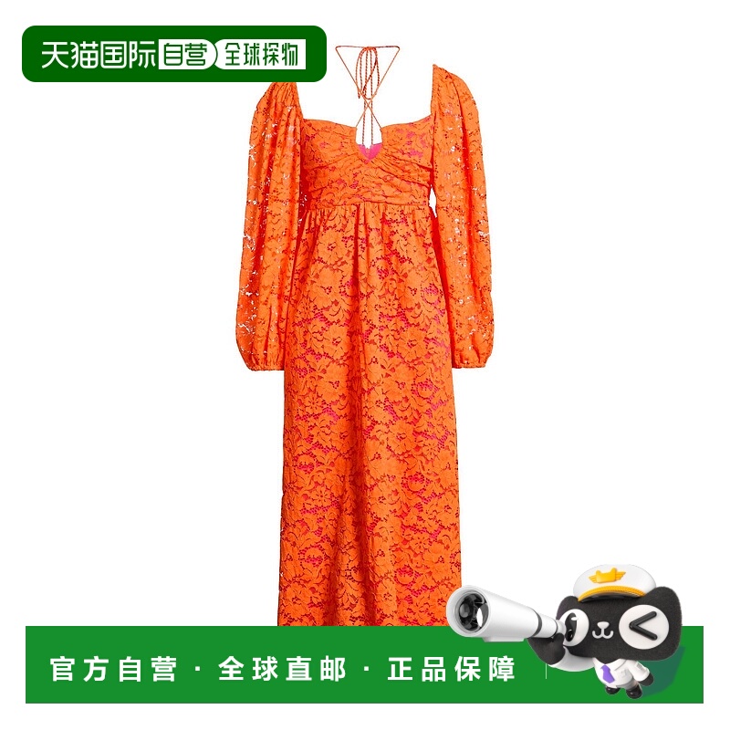 香港直邮FARM RIO 女士 中长连衣裙 orange橙色 舒适时尚