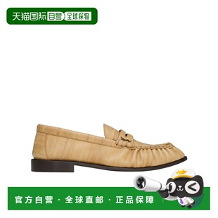 香港直邮Saint Laurent 褶皱乐福鞋 8459990WXAF鳗鱼皮男鞋一脚蹬