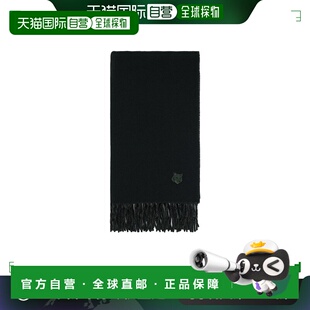 香港直邮MAISON KITSUNE 男士 狐狸头双面围巾 NM06201WA0018羊毛