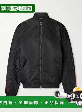 香港直邮Adidas 男士 + Willy Chavarria 条纹缎面短夹克 KD9361B