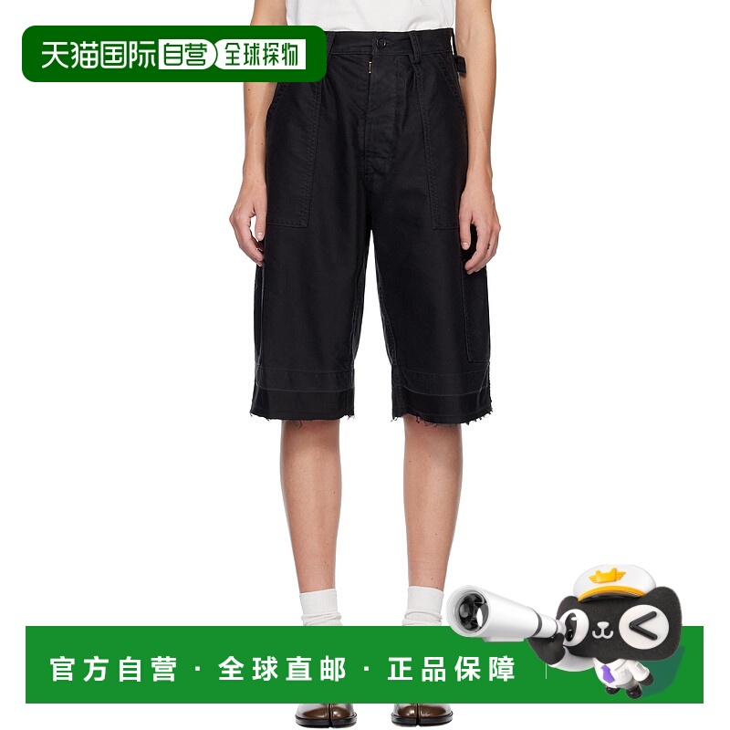 香港直邮Maison Margiela 马丁 马吉拉 女士 黑色 Utility 短裤 S