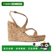 香港直邮Jimmy Choo Ayla 1h可退 110露趾坡跟鞋 AYLA110FZX