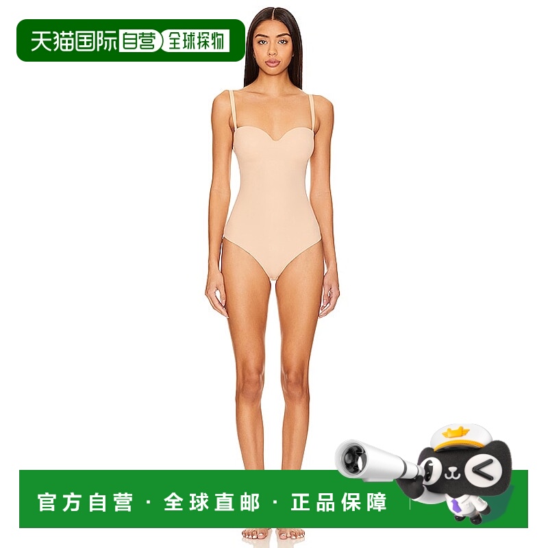 香港直邮Wolford 女士 Mat 精装塑形细带连体衣 4W3001