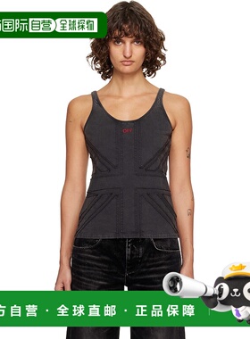 1h可退 香港直邮off-white 女士 灰色 UK 背心 OWAD27EF25JER001